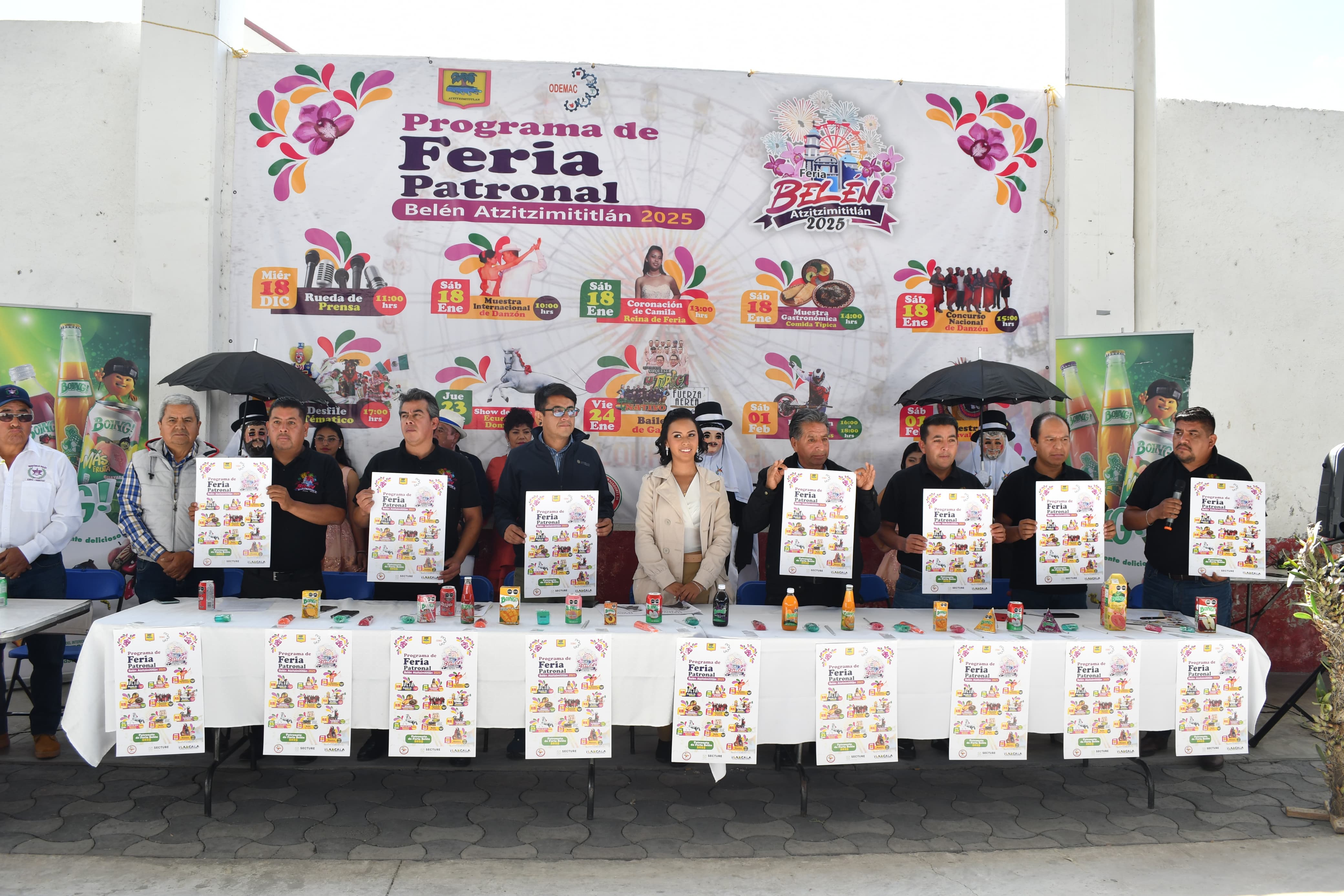 Presentan cartel de la Feria Belén Atzitzimititlán 2025